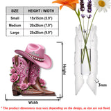 Cowgirl Boots - Personalized Cowgirl Custom Shape Acrylic Flower Vase