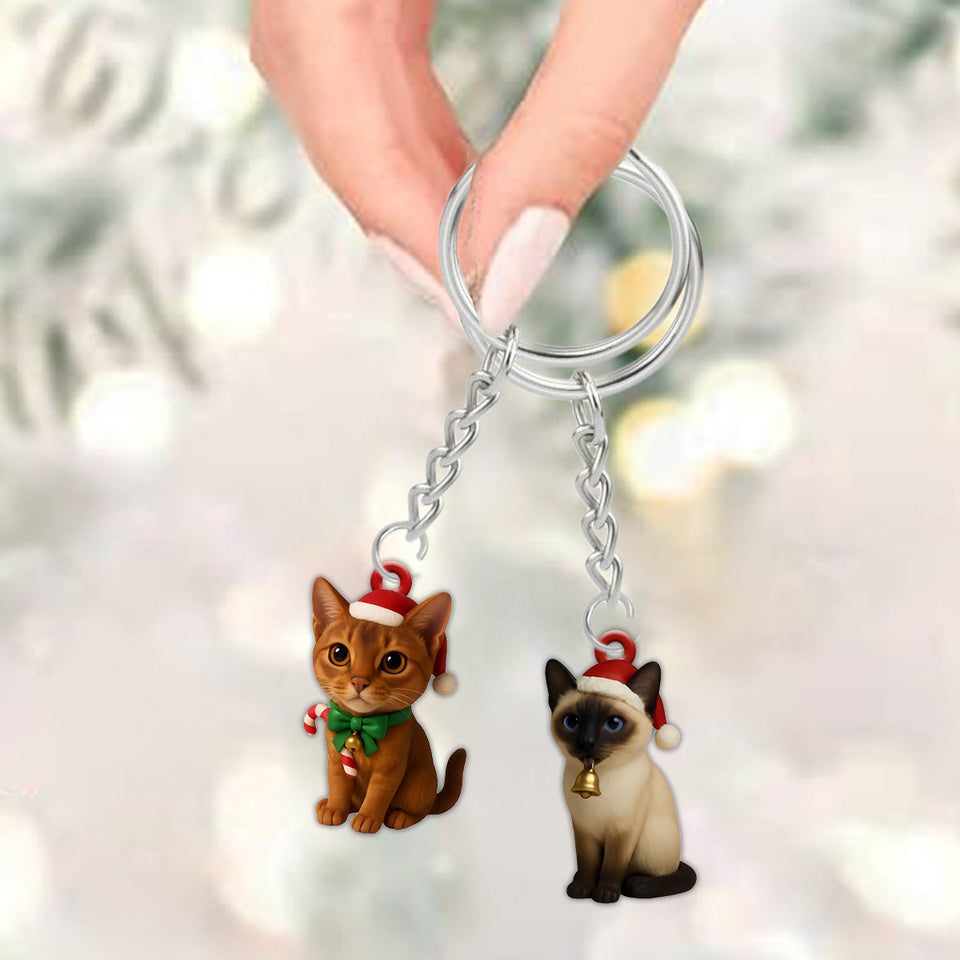 Love Cat - Personalized Cat Advent Calendar With Ornaments
