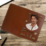 Men Luxury Travel Item - Personalized Travelling Passport Holder & Luggage Tag Set