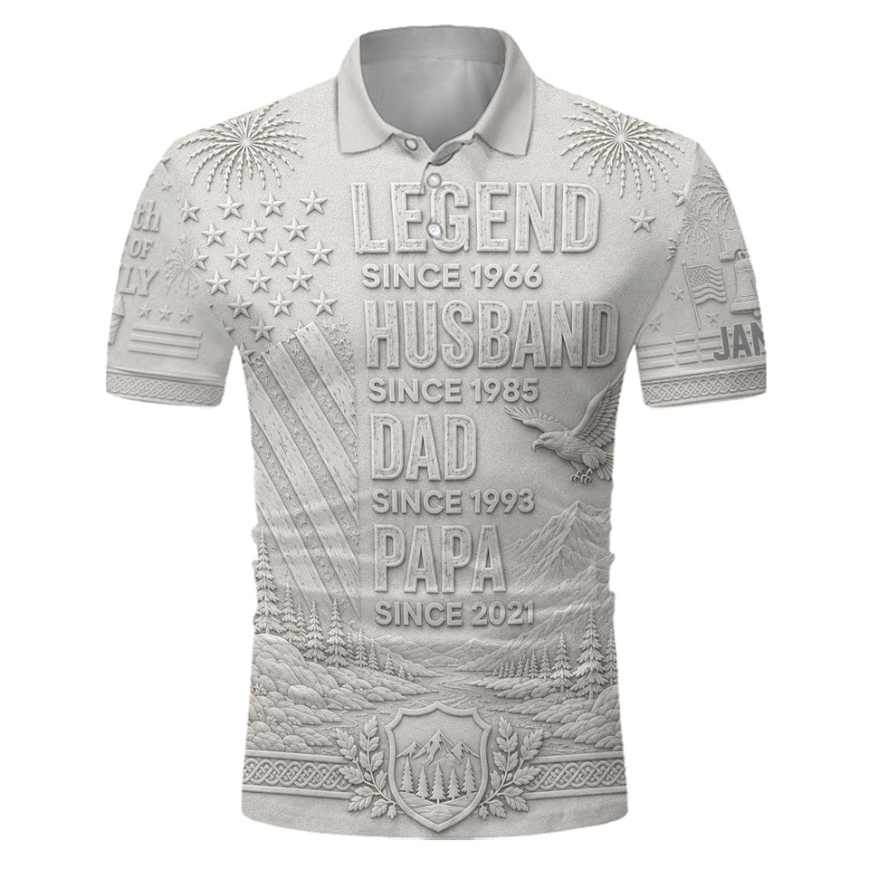 Legend - Personalized Father Polo Shirt