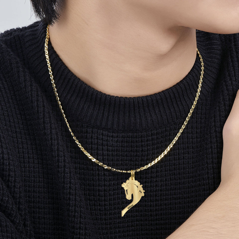 You And Me We Got This - Personalized Horse Matching Pendant Necklace