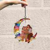Mother Gift Idea, Family Gift - Personalized Mother Window Hanging Suncatcher Ornament