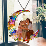 Mother Gift Idea, Family Gift - Personalized Mother Window Hanging Suncatcher Ornament