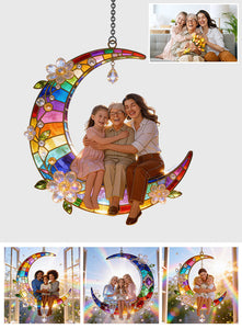 Mother Gift Idea, Family Gift - Personalized Mother Window Hanging Suncatcher Ornament