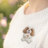Love Dogs - Personalized Dog Cloth Tote Bag & Plush Brooch