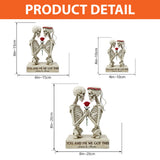 You & Me We Got This - Personalized Skull Custom Shaped Acrylic Plaque