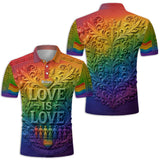Love Is Love - Personalized LGBT Support Polo Shirt