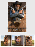 Custom Any Photo - Personalized Western Outfit Wall Bottle Opener