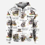 Little Pandit Paws - Personalized Raccoon All Over Shirt