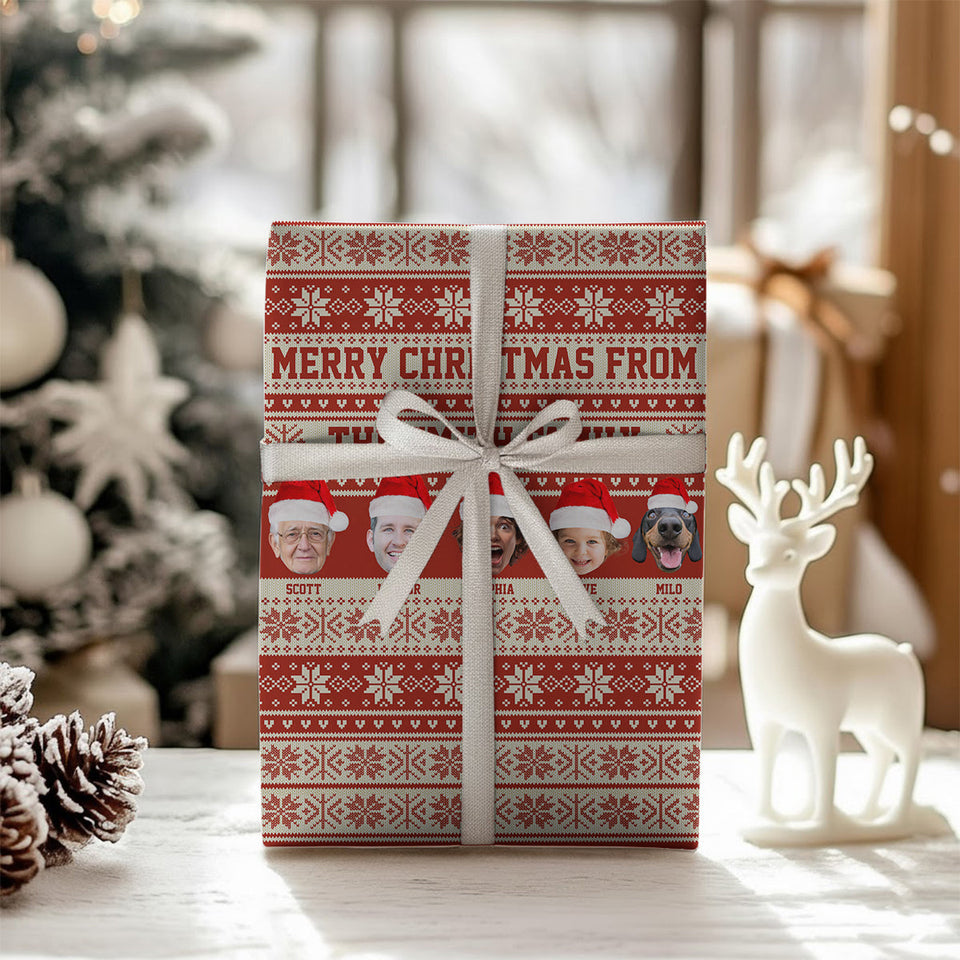 Merry Christmas - Personalized Family Wrapping Papers
