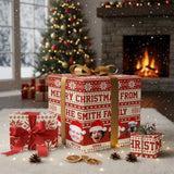 Merry Christmas - Personalized Family Wrapping Papers