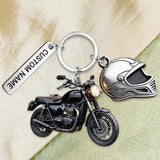 Custom Keychain For Biker - Personalized Biker Keychain With Charms