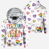 Everyone Is Welcome Here - Personalized Teacher All Over Shirt