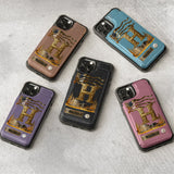 Name Initial Alphabet - Personalized Luxury Wallet Phone Case