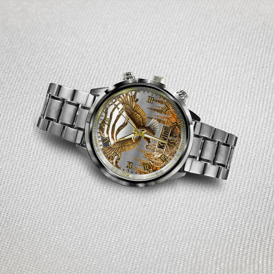 Strong Eagle - Personalized Bald Eagle Hand Watch