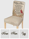 Christmas In Heaven - Personalized Memorial Chair Cover Set