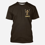 I've Got Hunting In My Veins And Jesus In My Heart - Personalized Hunting All Over Shirt