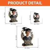 Proud Graduation Trophy - Personalized Graduation Custom Shaped Acrylic Plaque