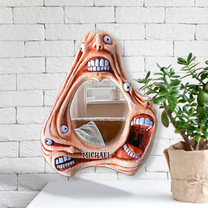 Scary Faces - Personalized Halloween Wall Hanging Mirror