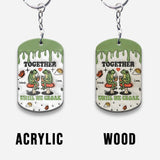 Together Until We Croak - Personalized Frog Keychain