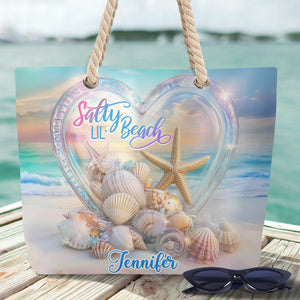 Salty Lil Beach - Personalized Sea Lover Beach Bag
