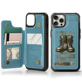 Proud Veteran - Personalized Veteran Wallet Phone Case