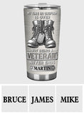 Proud Veteran - Personalized Veteran Tumbler