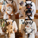 Always By My Side Plush Backpack - Personalized Dog Plush Backpack