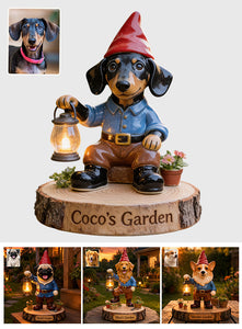 Garden Guardian - Personalized Dog Solar Acrylic Light