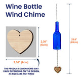 Hear The Wind And Think Of Me - Personalized Memorial Wine Bottle Wind Chime