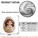 Custom Any Photo Peeking Kid Easter's Egg - Personalized Kid Premium Faux Fur Pillow