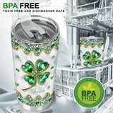 Lucky Four-Leaf Clover - Personalized Saint Patrick's Day Tumbler
