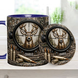 Deer Hunting, Hunter Gift - Personalized Hunting Accent Mug & Coaster