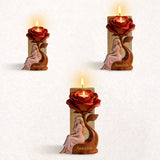Light Yourself With Love - Personalized Self Love Custom Shape Wooden Candle Holder