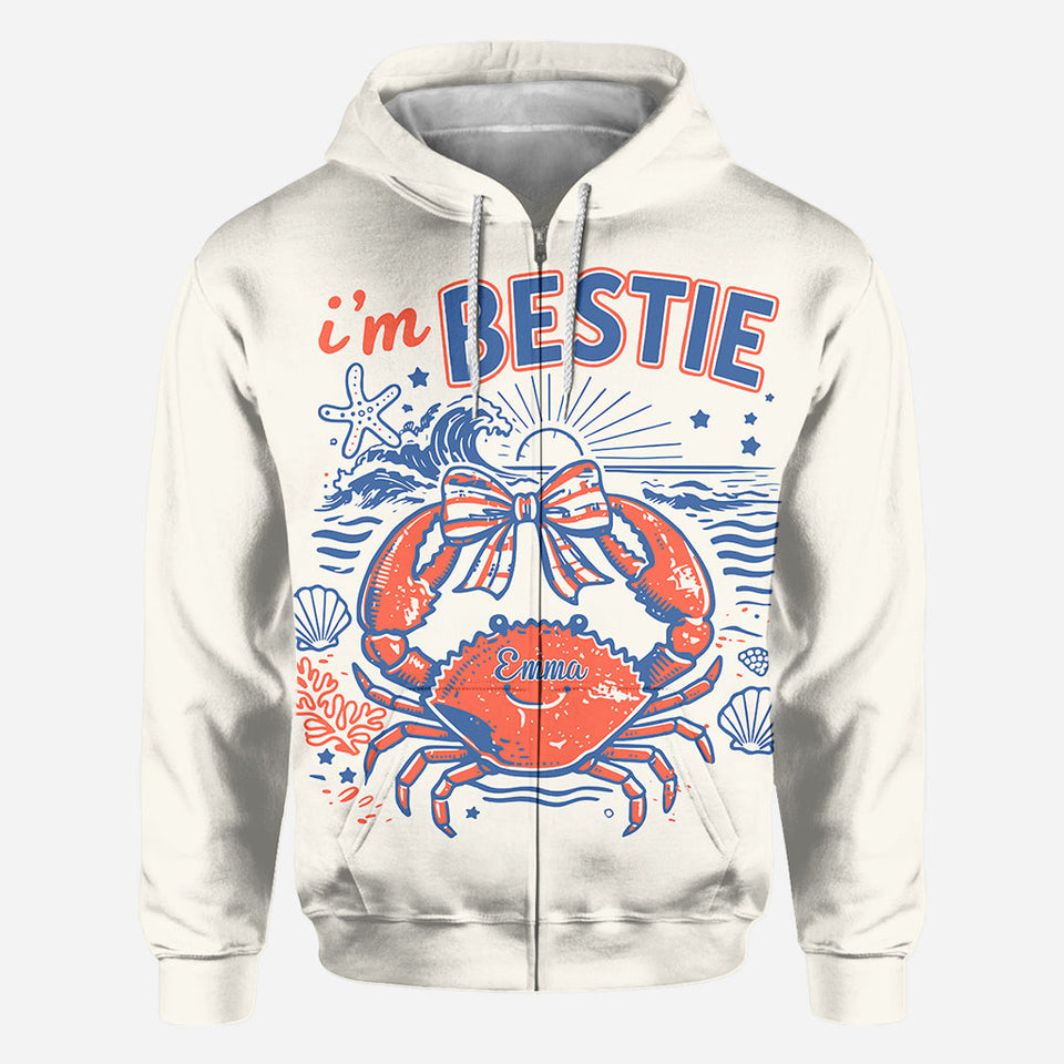 If Crabby Please Return To Bestie - Personalized Bestie All Over Shirt