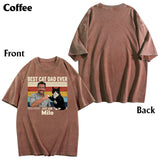Best Cat Dad Ever - Personalized Cat Wash T-Shirt