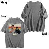 Best Cat Dad Ever - Personalized Cat Wash T-Shirt