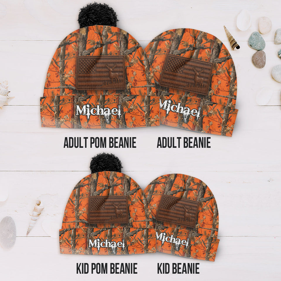 Camo Hunting - Personalized Hunting Beanie Hat