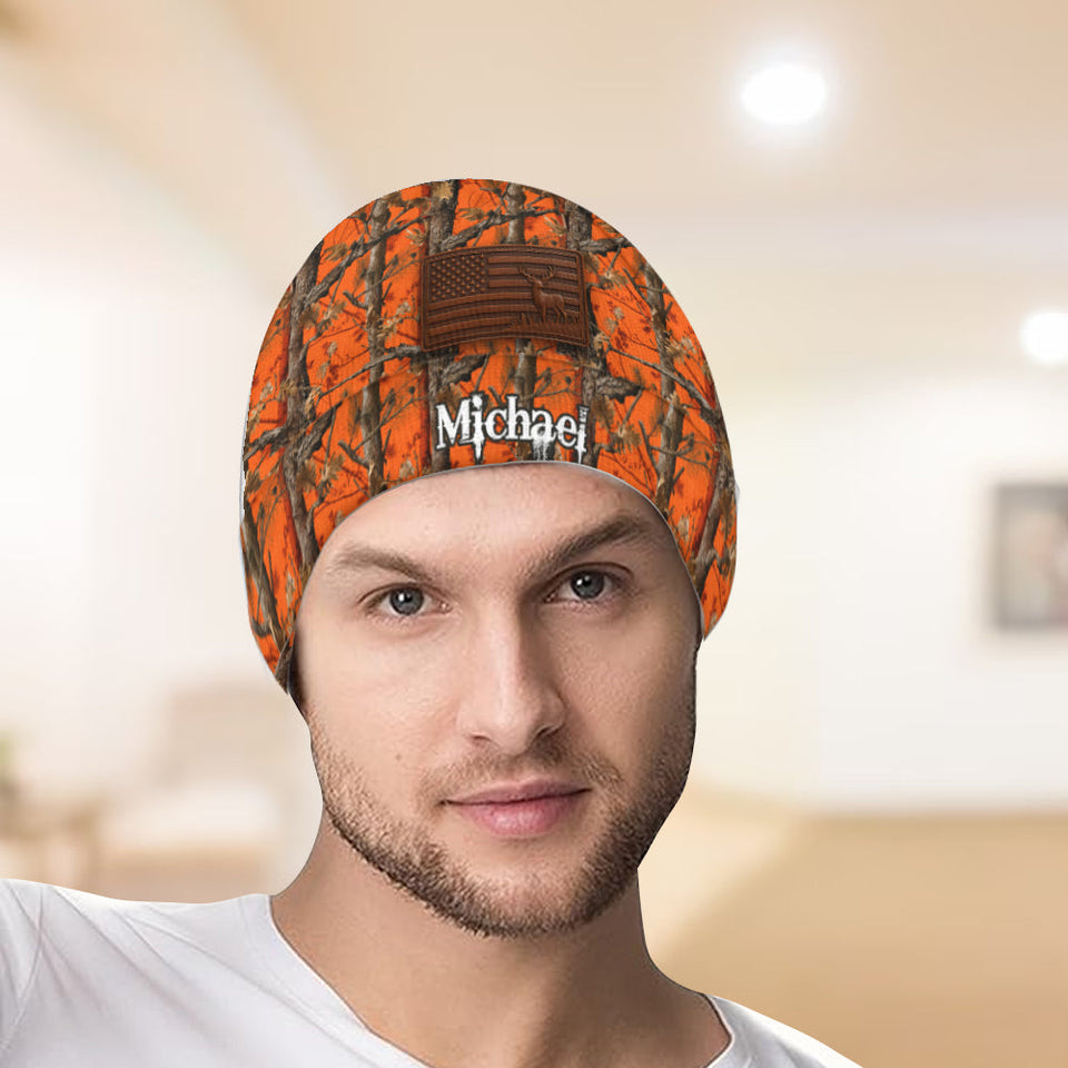 Camo Hunting - Personalized Hunting Beanie Hat