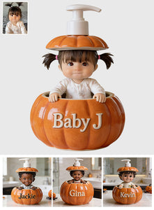Pumpkin Peek-A-Boo - Personalized Kid Pump Dispenser