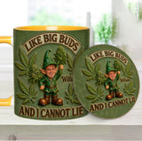 I Like Big Buds - Personalized Weed Accent Mug & Coaster