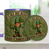 I Like Big Buds - Personalized Weed Accent Mug & Coaster