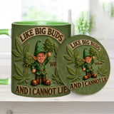I Like Big Buds - Personalized Weed Accent Mug & Coaster