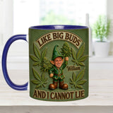 I Like Big Buds - Personalized Weed Accent Mug & Coaster