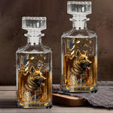 Love My Dog - Personalized German Shepherd Dog Whiskey Glass