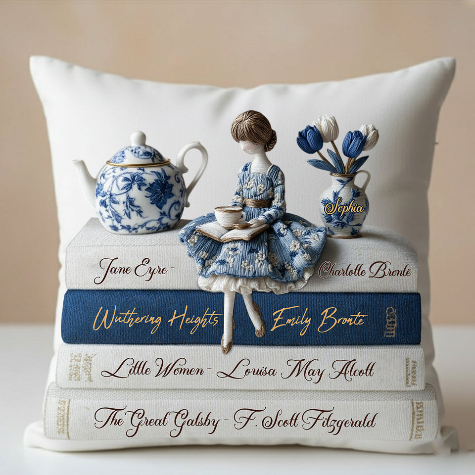 Love Books - Personalized Book Throw Pillow