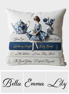 Love Books - Personalized Book Throw Pillow