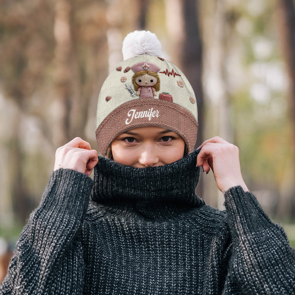 Cute Medical - Personalized Nurse Beanie Hat