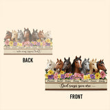 God Says You Are - Personalized Horse Custom Shaped Acrylic Plaque