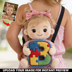 Autism Love Letter - Personalized Autism Awareness Plush Crossbag